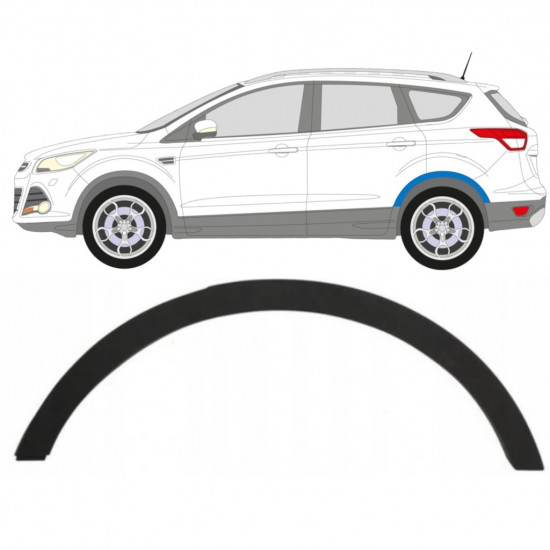 FORD KUGA 2013-2016 REAR WHEEL ARCH COVER / LEFT