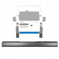 Rear bumper for Ford Transit 2000-2013 8936