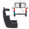 Rear bumper corner