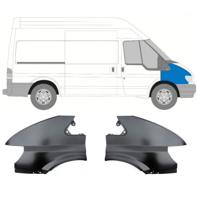 Front wing for Ford Transit 2000-2006 / Left+Right / Set 9703