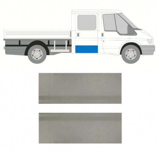 FORD TRANSIT 2000-2013 DOUBLE CAB REAR DOOR REPAIR PANEL / RIGHT = LEFT / SET