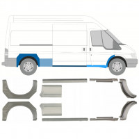 Sill and rear wing repair panel for Ford Transit 2000-2013 / LWB / Left+Right / Set 10640