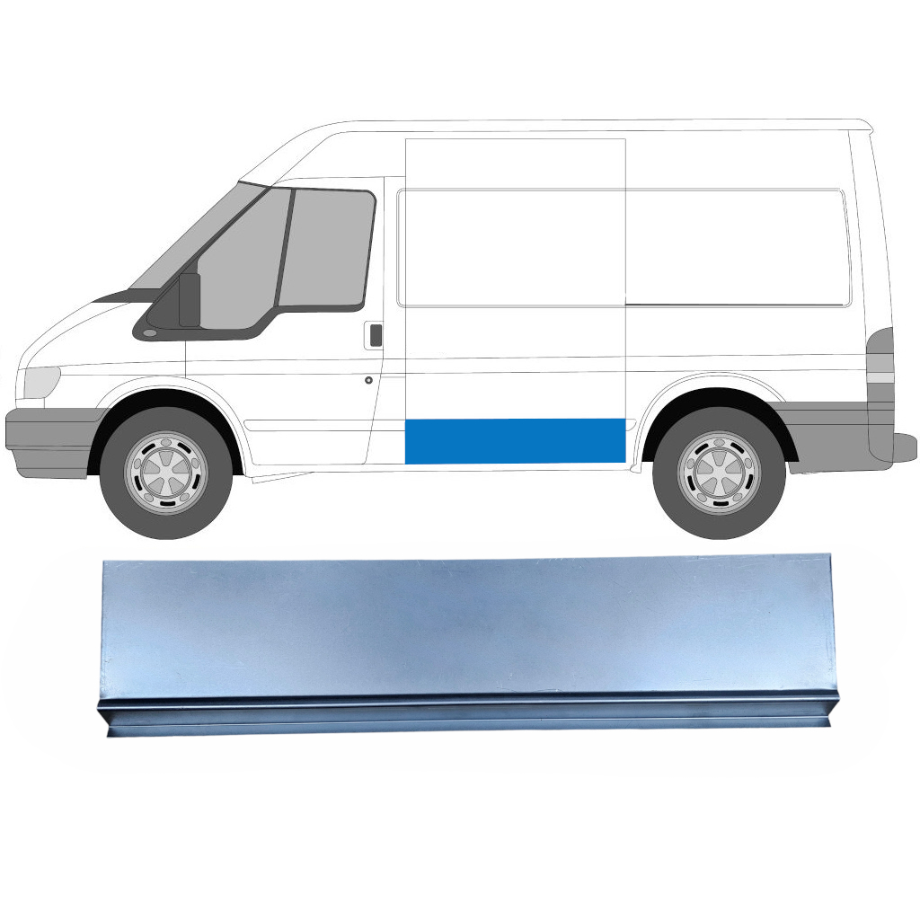 FORD TRANSIT 2000- SWB SIDE REPAIR OUTER SKIN PANEL BEHIND DRIVER SIDE