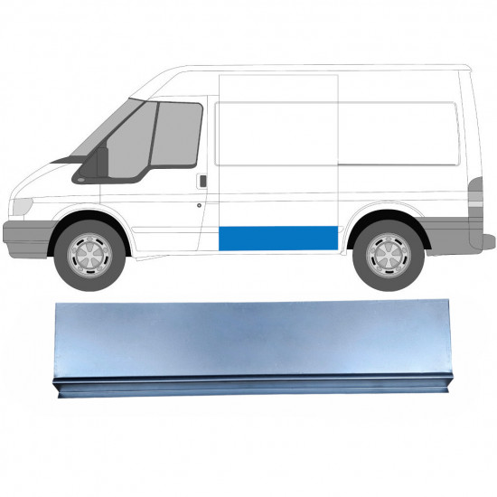 FORD TRANSIT 2000- SWB SIDE REPAIR OUTER SKIN PANEL BEHIND DRIVER SIDE