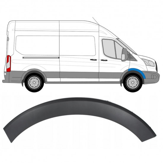 FORD TRANSIT 2014- FRONT WING MOULDING TRIM PANEL / RIGHT