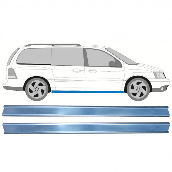 Sill repair panel for Ford Freestar 2004-2007 / Left = Right (symmetrical) / Set 9951