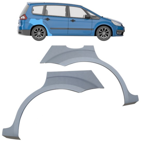 Rear wing repair panel for Ford Galaxy 2006-2015 / Left+Right / Set 16924