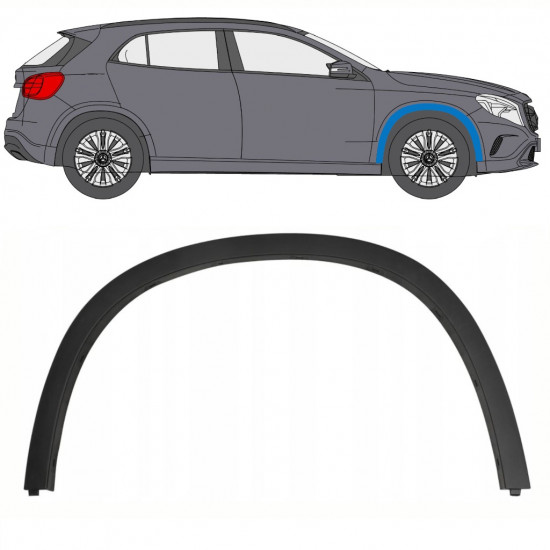 MERCEDES GLA CLASS 2013-2019 FRONT WHEEL ARCH COVER / RIGHT