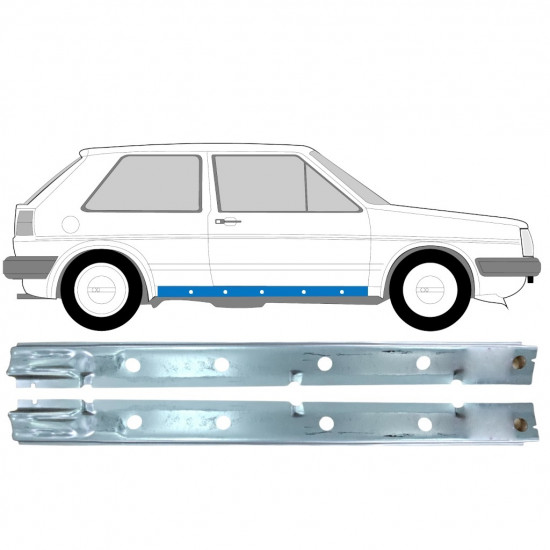 Inner sill repair panel for VW Golf 2 1982-1992 / Left+Right / Set 11027