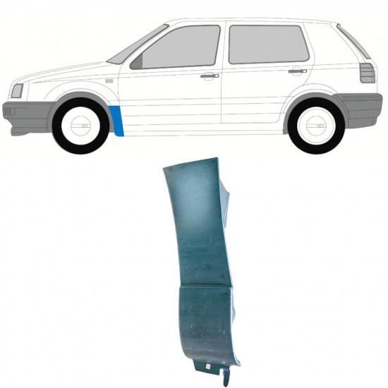 Front wing repair panel for Volkswagen Golf 3 1991-1998 / Left 12978