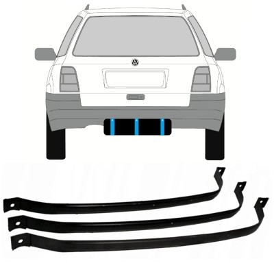 Fuel tank straps for Volkswagen Golf 3 1991-1998 / COMBI 9366