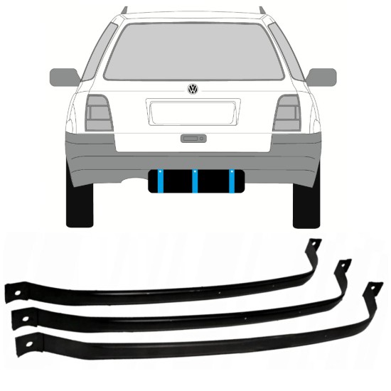 Fuel tank straps for Volkswagen Golf 3 1991-1998 / COMBI 9366