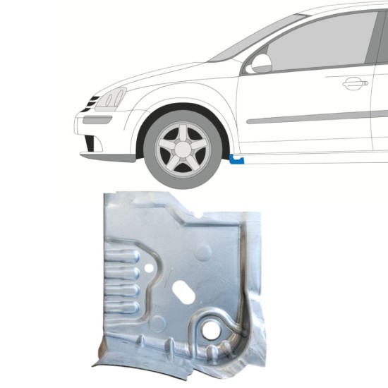 Sill repair panel under the door for Volkswagen Golf 5 2003-2009 / Left 14907