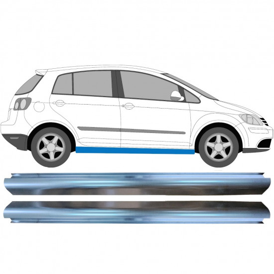 Sill repair panel for VW Golf Plus 2005- / Left = Right (symmetrical) / Set 10484