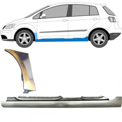  VW GOLF PLUS 2005- FULL SILL REPAIR PANEL + FRONT WING PANEL / SET / LEFT
