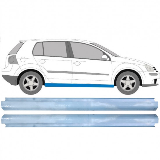 Sill repair panel for VW Golf 5 2003-2009 / Left = Right (symmetrical) / Set 11311