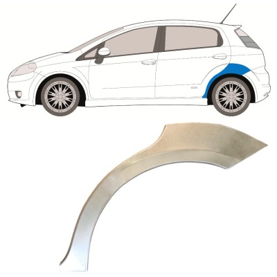 Rear wing repair panel for Fiat Grande Punto Evo 2005- / Left 14760