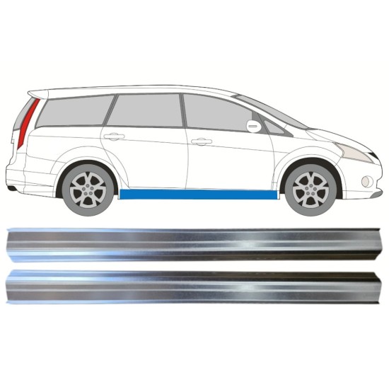 Sill repair panel for Mitsubishi Grandis 2004-2011 / Left+Right / Set 14528
