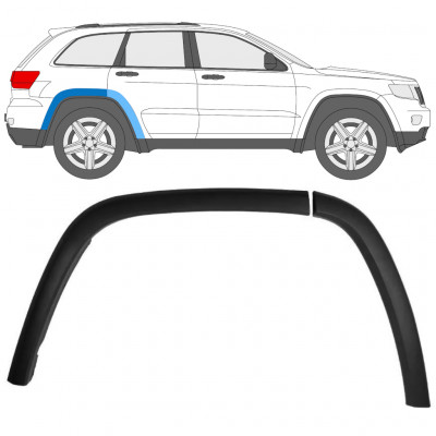 Rear wing side trim for Jeep Grand Cherokee 2010-2021 / Right / Set 12950