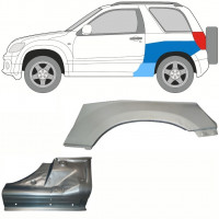 Sill and rear wing repair panel for Suzuki Grand Vitara 2005-2012 / Left / Set 10841