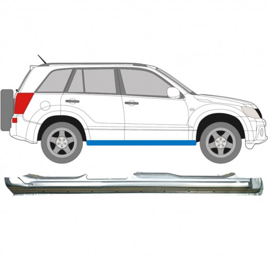 Full sill repair panel for Suzuki Grand Vitara 2005-2012 / Right 6104