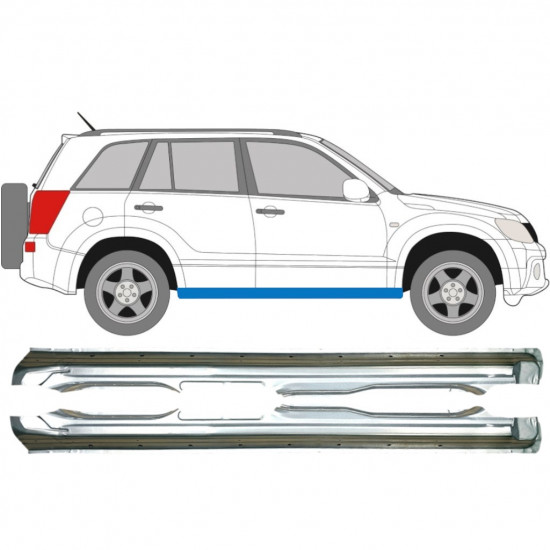 Full sill repair panel for Suzuki Grand Vitara 2005-2012 / Left+Right / Set 9237