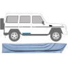 Rear door repair panel