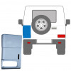 Rear corner repair panel