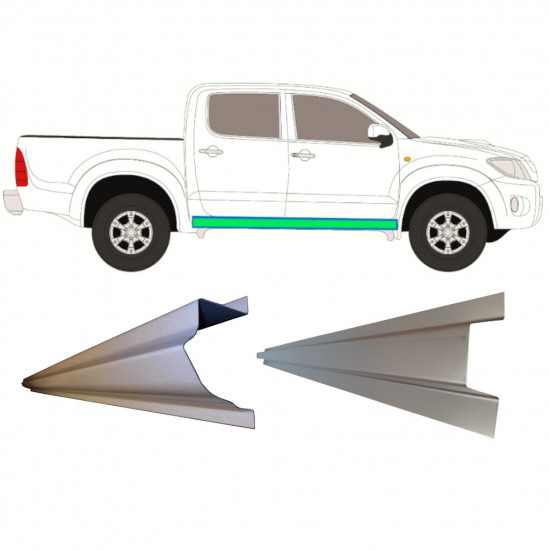 TOYOTA HILUX 2005-2015 INNER + OUTER SILL REPAIR / RIGHT = LEFT