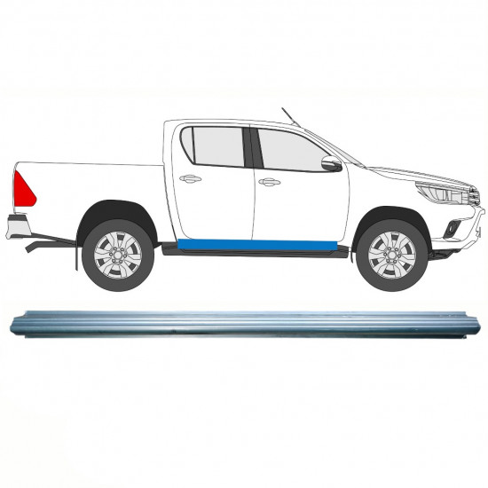 Sill repair panel for Toyota Hilux 2015- / Left = Right (symmetrical) 10139