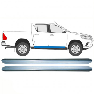 Sill repair panel for Toyota Hilux 2015- / Left = Right (symmetrical) / Set 10140