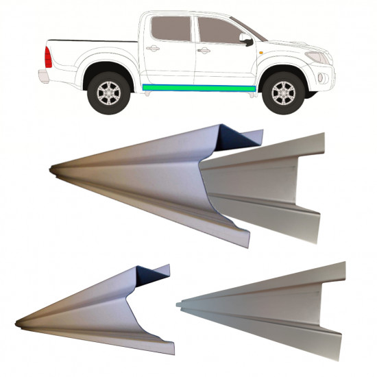 TOYOTA HILUX 2005-2015 INNER + OUTER SILL REPAIR / RIGHT = LEFT