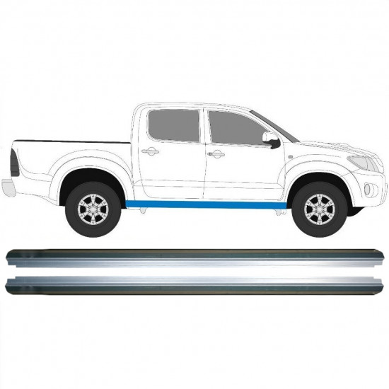 Sill repair panel for Toyota Hilux 2005-2015 / Left = Right (symmetrical) / Set 9576