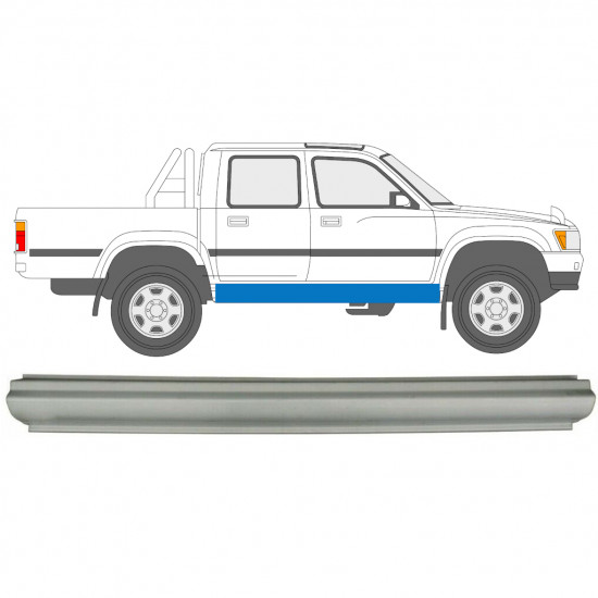 TOYOTA HILUX 1988-2001 SILL REPAIR PANEL / RIGHT = LEFT
