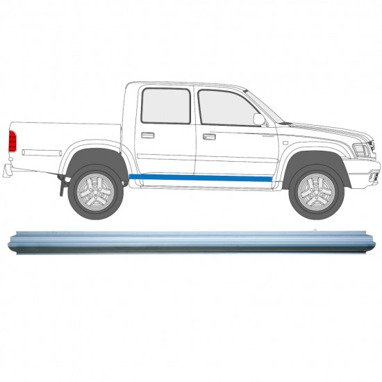 Sill repair panel for Toyota Hilux 2001-2005 / Left = Right (symmetrical) 7073