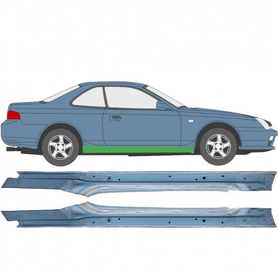 Full sill repair panel for Honda Prelude 1992-1996 / Left+Right / Set 9198