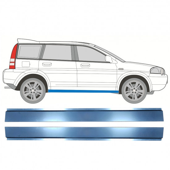 Inner sill repair panel for Honda HRV 1999-2006 / Left = Right (symmetrical) / Set 10382