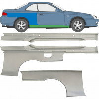 Complete sill and rear wing repair panel for Honda Prelude 1996-2001 / Left+Right / Set 9533