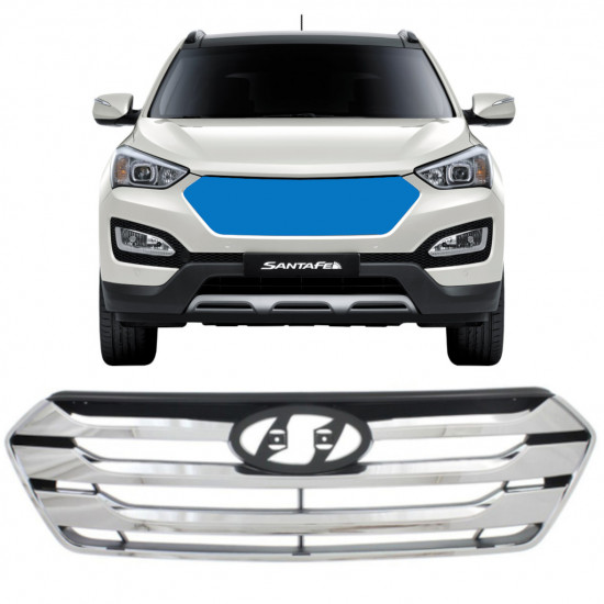 Grille for Hyundai Santa Fe 2012-2018 7520