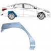 Rear wing repair panel