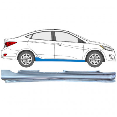 Full sill repair panel for Hyundai Accent 2010- / Right 12799