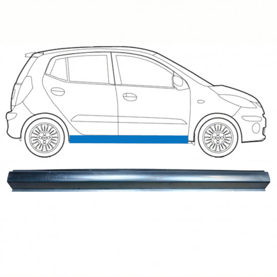 Sill repair panel for Hyundai I10 2008-2013 / Left = Right (symmetrical) 8517