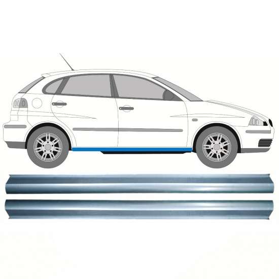 Sill repair panel for Seat Ibiza Cordoba 2002-2008 / Left = Right (symmetrical) / Set 10391