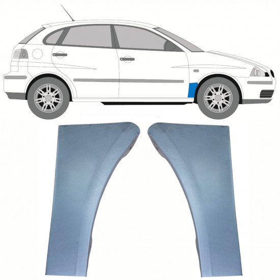 Front wing repair panel for Seat Ibiza Cordoba 2002-2008 / Left+Right / Set 10262