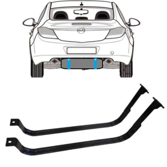 Fuel tank straps for Opel Insignia 2008-2017 15991