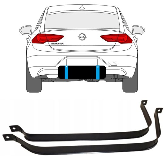 Fuel tank straps for Opel Insignia 2017-2022 15115