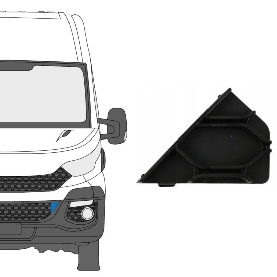 Front bumper tow hook for Iveco Daily 2014-2019 / Left 16241
