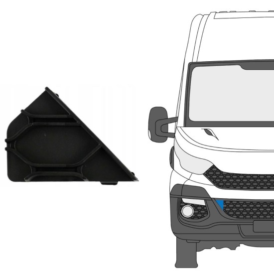 Front bumper tow hook for Iveco Daily 2014-2019 / Right 16238