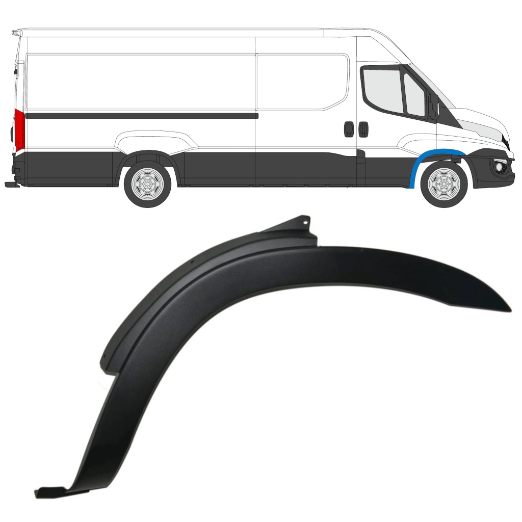 IVECO DAILY 2014- FRONT ARCH MOULDING TRIM PANEL / RIGHT
