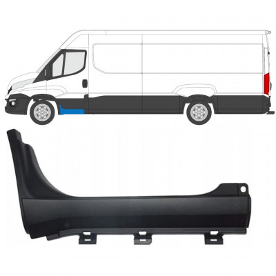 IVECO DAILY 2014- FRONT DOORSTEP MOULDING TRIM PANEL / LEFT